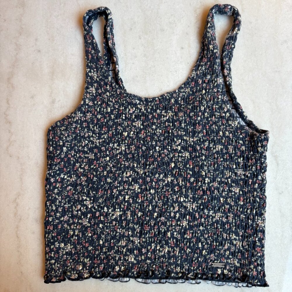 Hollister Floral Tank Top Cropped